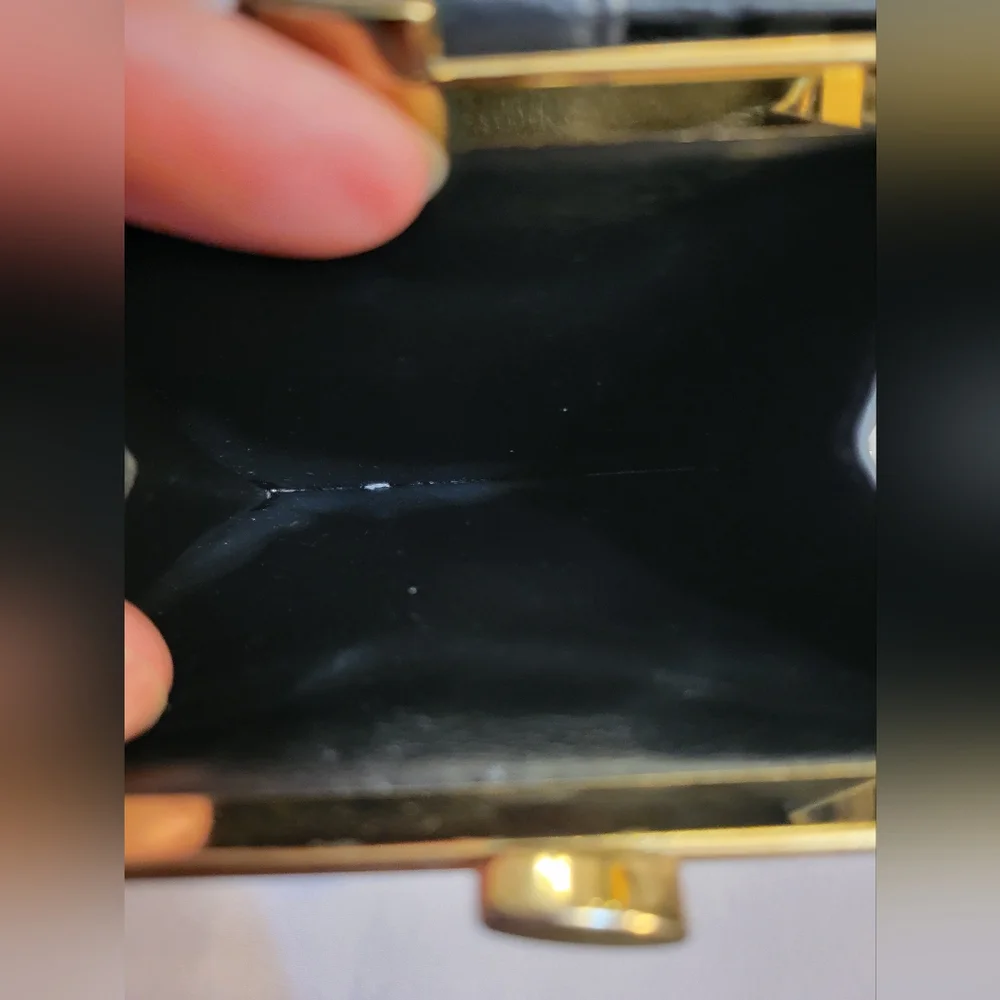Vintage Dior Navy and Beige Logo Wallet in Great Condition